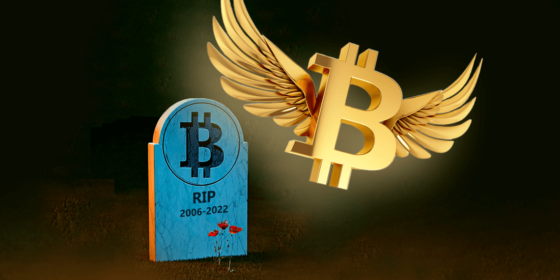 Bitcoin «murió» más de 20 veces en el 2022