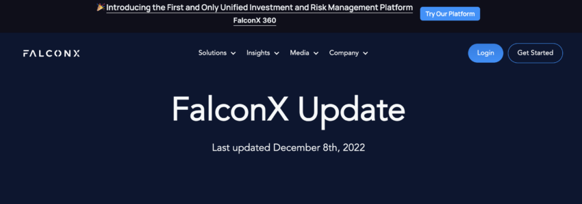 FalconX tiene el 18% de sus fondos bloqueados en FTX