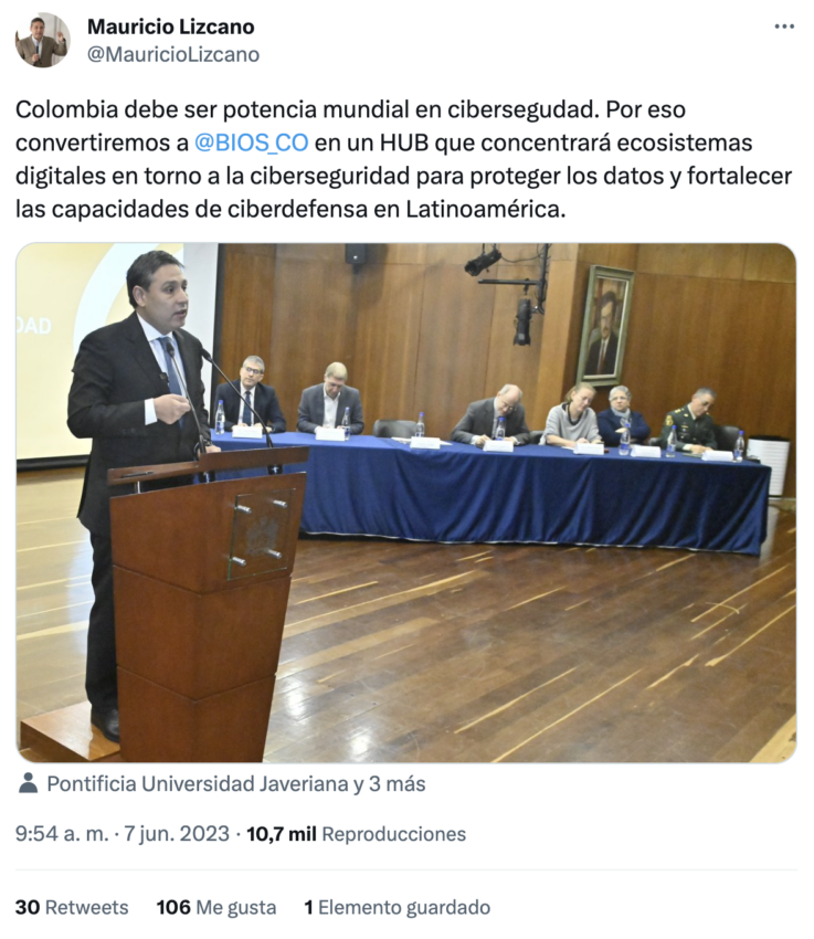 Colombia creará su propio centro de ciberseguridad equipado con inteligencia artificial