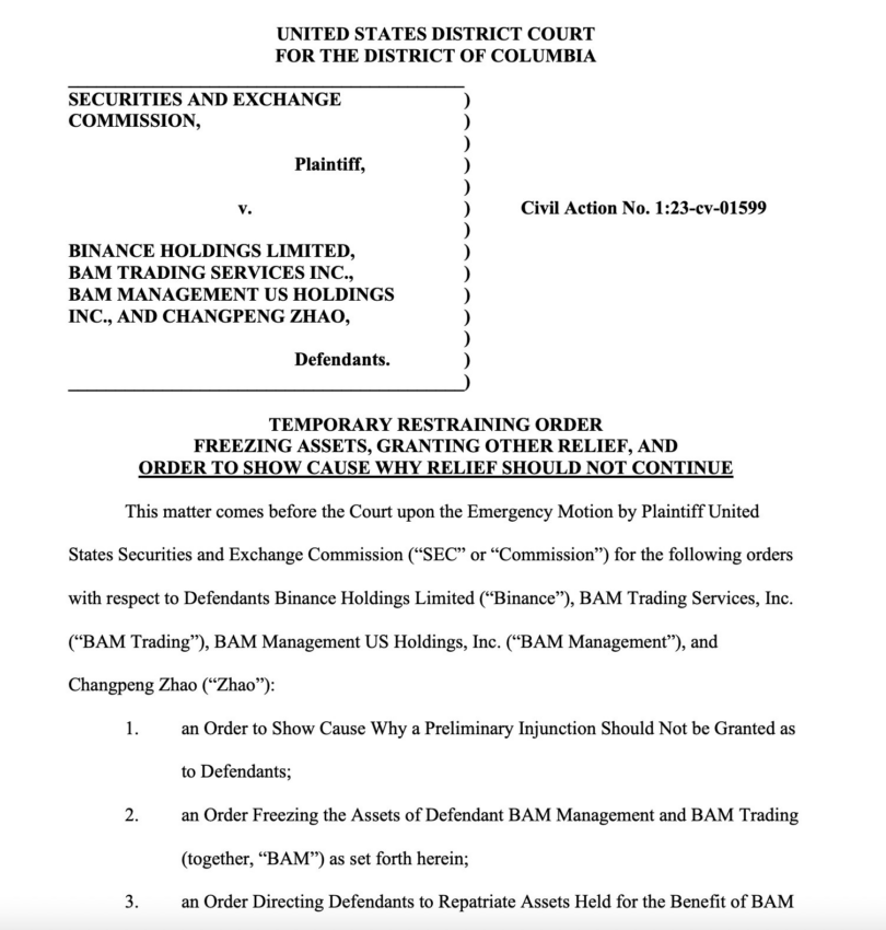 Brian Amstrong y CZ pierden miles de millones tras la demanda de la SEC contra Coinbase y Binance